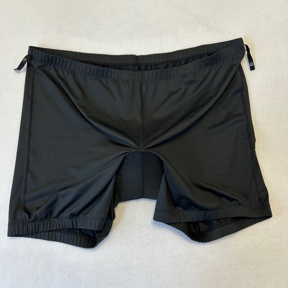 LL Bean Mens Cycling Padded Shorts Size XXL Black Nylon Mountain Biking - Picture 1 of 7